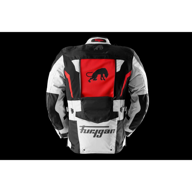 Furygan Montroc Kevlar® Primaloft® 3IN1+ motoros kabát fekete-bézs-piros
