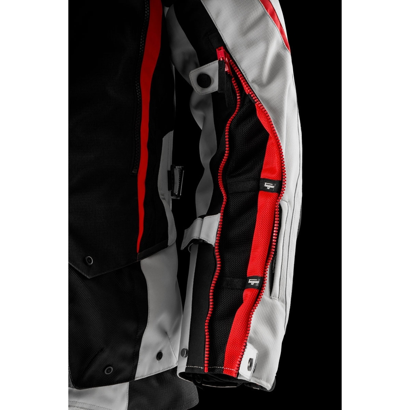 Furygan Montroc Kevlar® Primaloft® 3IN1+ motoros kabát fekete-bézs-piros
