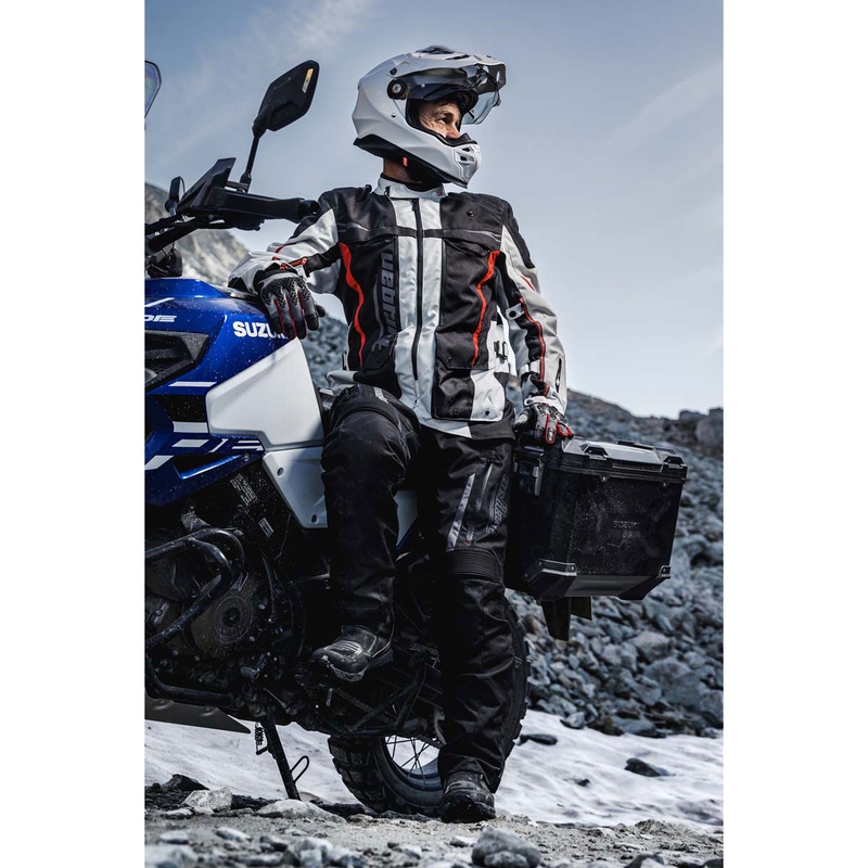 Furygan Montroc Kevlar® Primaloft® 3IN1+ motoros kabát fekete-bézs-piros