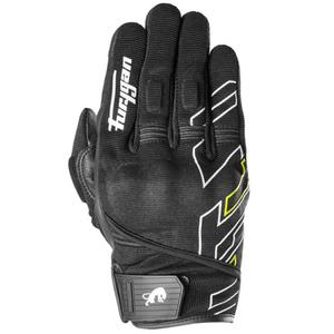 Furygan Jet Neon D3O motoros kesztyű fekete-fehér-fluo sárga