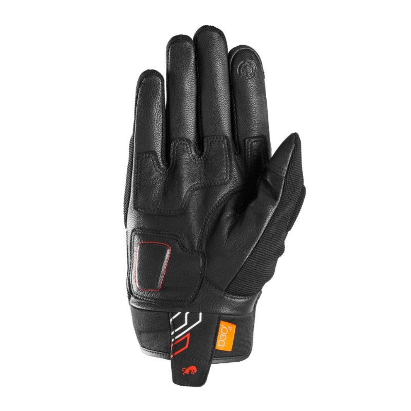 Furygan Jet Neon D3O motoros kesztyű fekete-fehér-piros