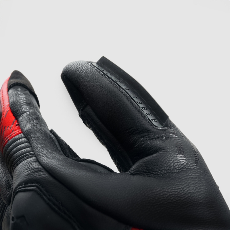 Rebelhorn Viper motoros kesztyű fekete-szürke-fluo piros