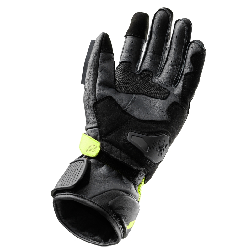 Rebelhorn Viper motoros kesztyű fekete-szürke-fluo sárga