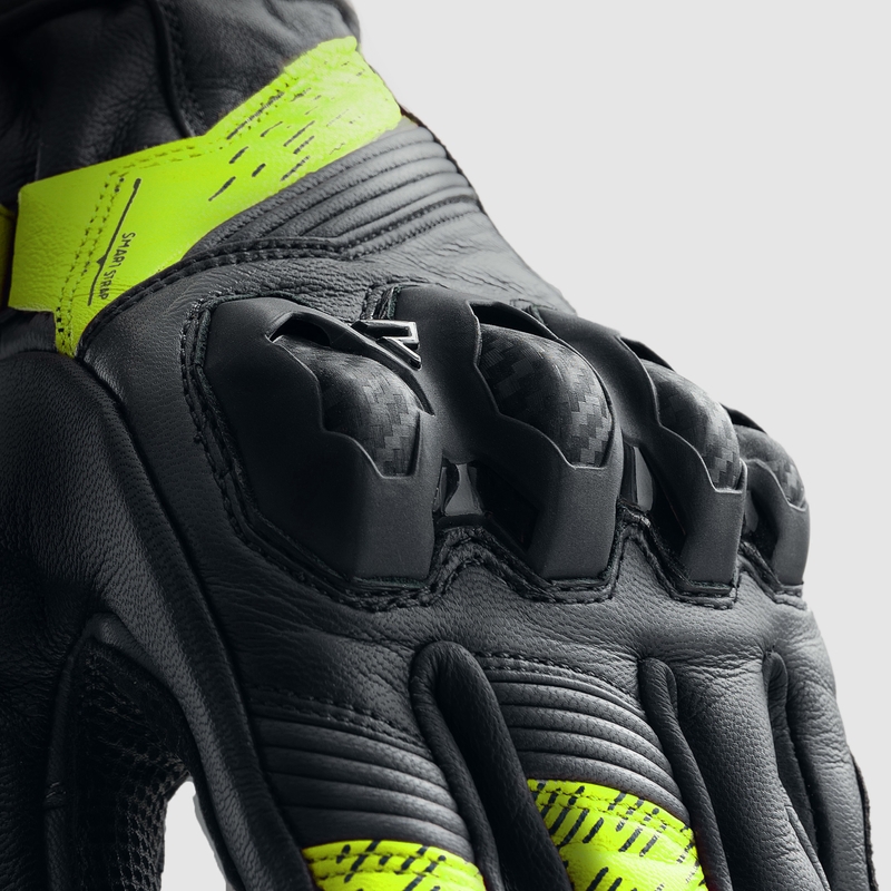 Rebelhorn Viper motoros kesztyű fekete-szürke-fluo sárga