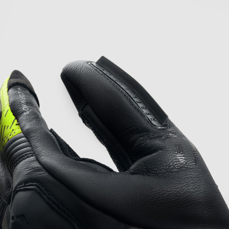 Rebelhorn Viper motoros kesztyű fekete-szürke-fluo sárga