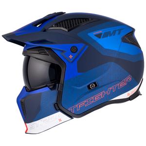 MT Streetfighter SV Totem C17 levehető állú bukósisak fehér-kék