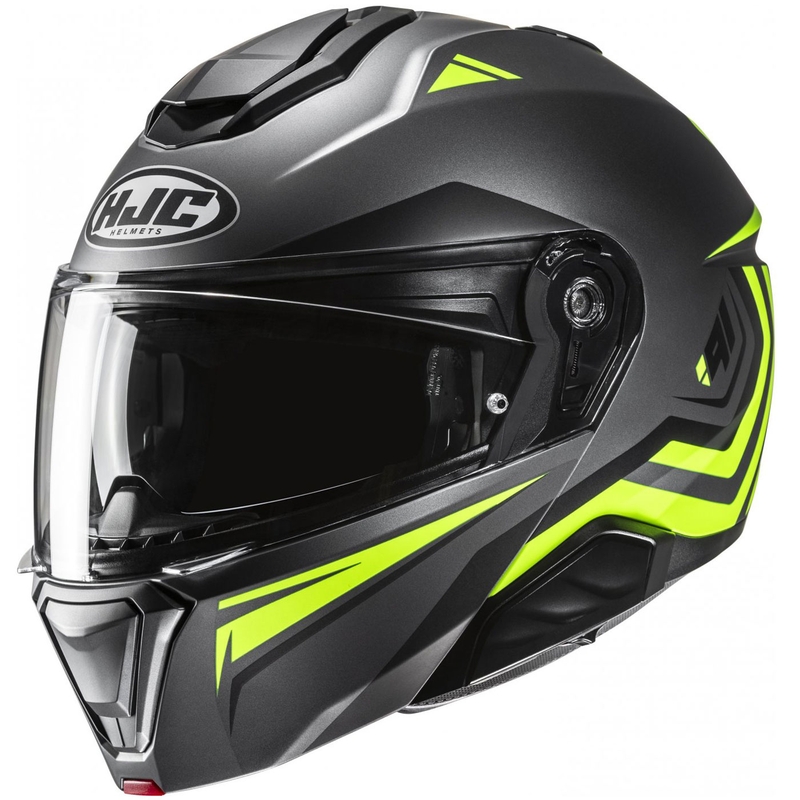 HJC i91 Tricus MC3HSF felnyitható motoros bukósisak fekete-fluo sárga
