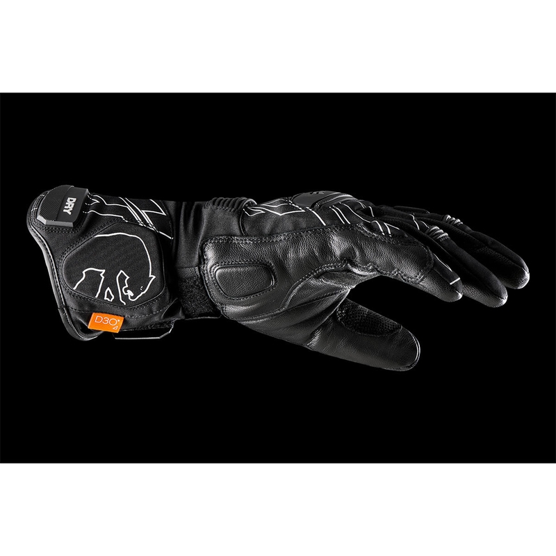Furygan Starker D3O® PrimaLoft® 37.5® motorkerékpár kesztyű fekete-fehér