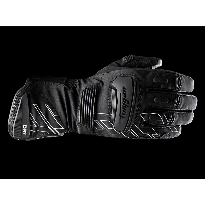 Furygan Starker D3O® PrimaLoft® 37.5® motorkerékpár kesztyű fekete-fehér