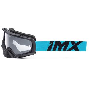 iMX Dust motokrossz szemüveg fekete-kék, átlátszó plexivel