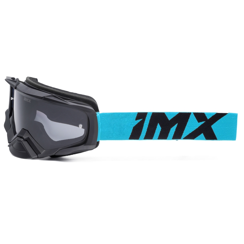 iMX Dust motokrossz szemüveg fekete-kék, átlátszó plexivel