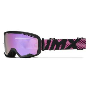 iMX Endurance Flip motokrossz szemüveg fekete-rózsaszín, irídium plexivel