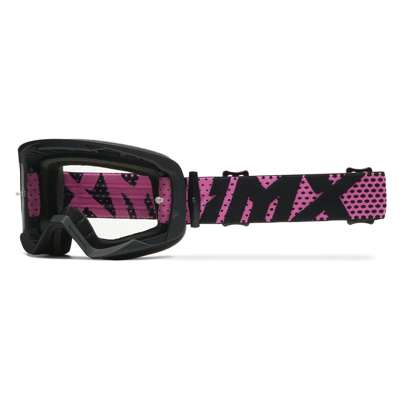 iMX Endurance Flip motokrossz szemüveg fekete-rózsaszín, irídium plexivel