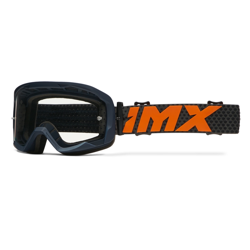iMX Endurance Flip motokrossz szemüveg kék-narancssárga, irídium plexivel