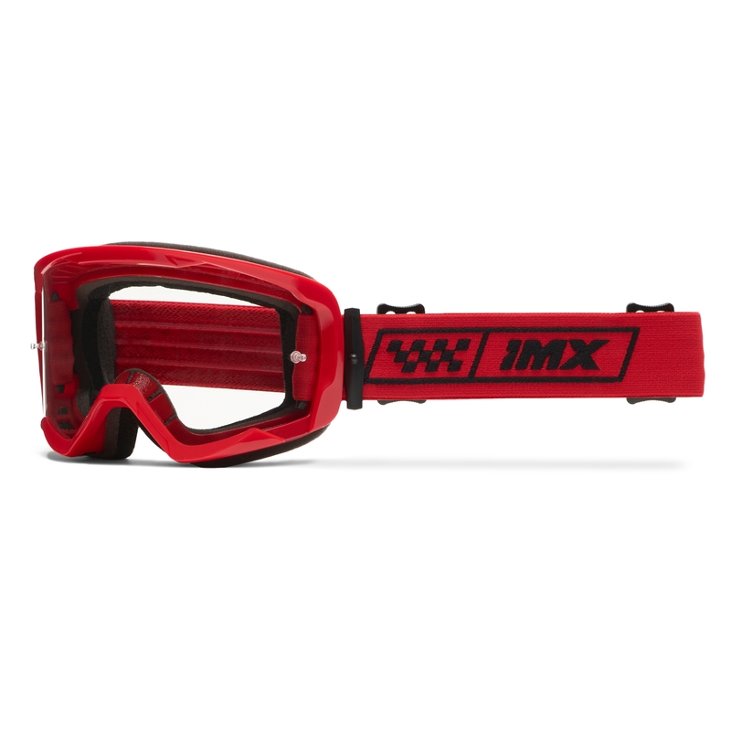iMX Endurance Race motokrossz szemüveg piros, füstös plexivel