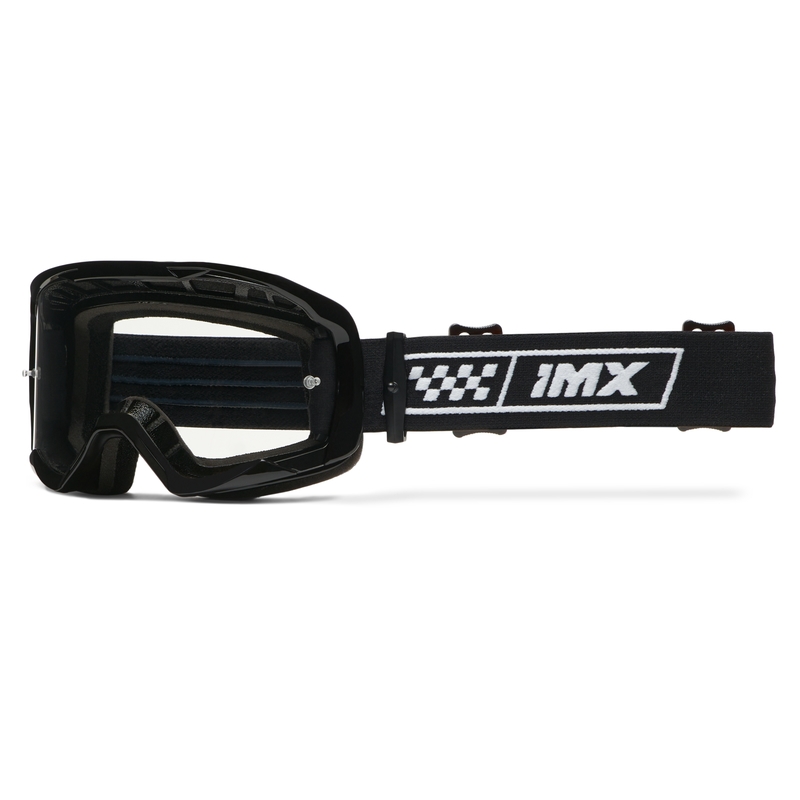 iMX Endurance Race motokrossz szemüveg fekete-fehér, irídium plexivel