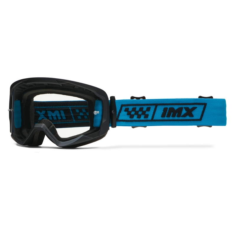 iMX Endurance Race motokrossz szemüveg fekete-kék, irídium plexivel