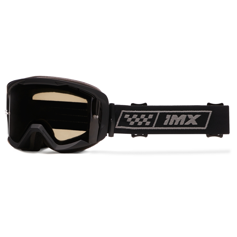 iMX Endurance Race motokrossz szemüveg fekete-szürke, füstös plexivel