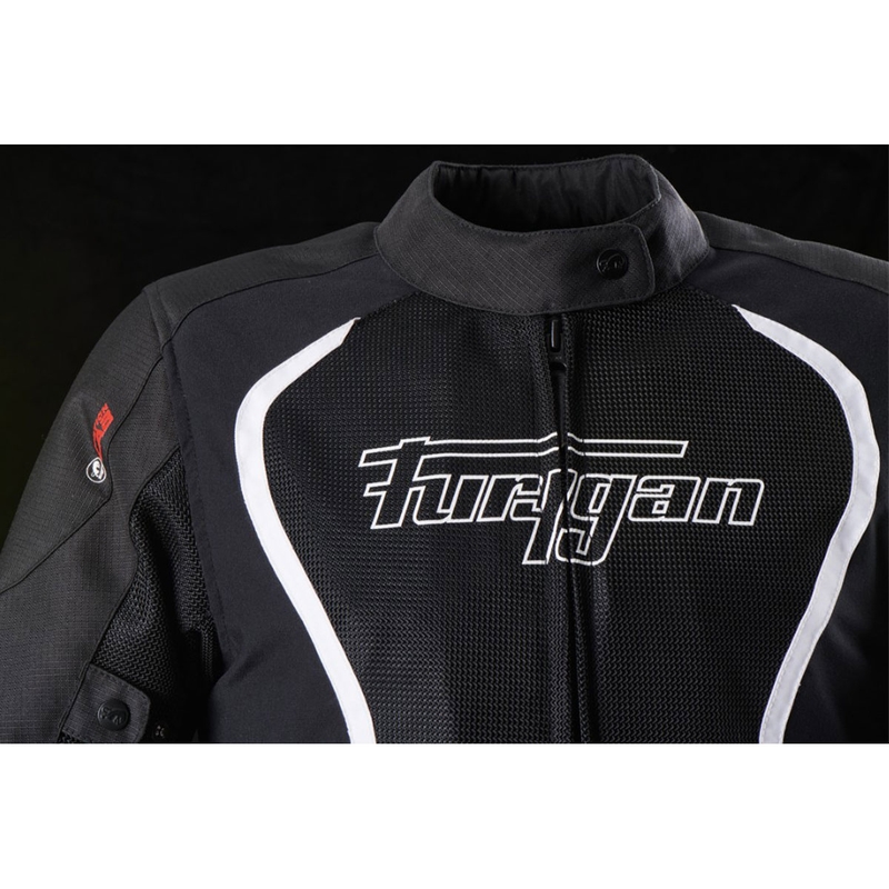 Furygan Odessa Vented 3 v 1 női motoros kabát fekete-fehér