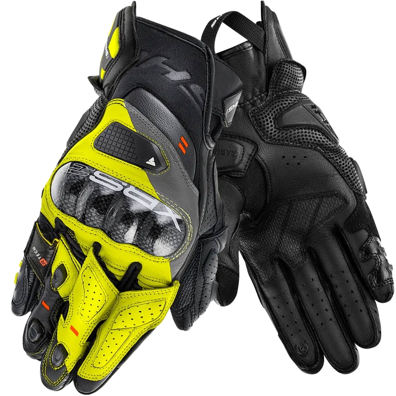 Shima XRS-3 motoros kesztyű fluo sárga
