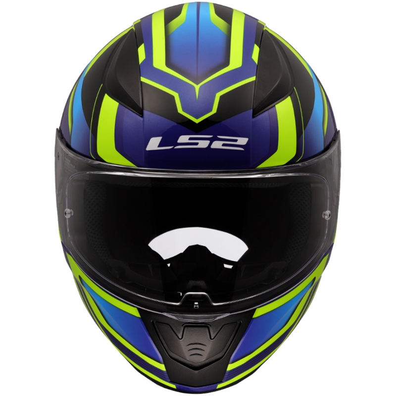 LS2 FF353 Rapid II Flitz zárt motoros bukósisak fluo sárga-kék