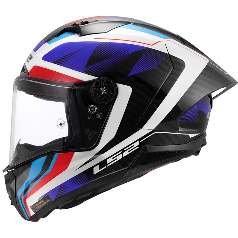 LS2 FF805 Thunder C GP Aero Raute zárt motoros bukósisak kék-piros