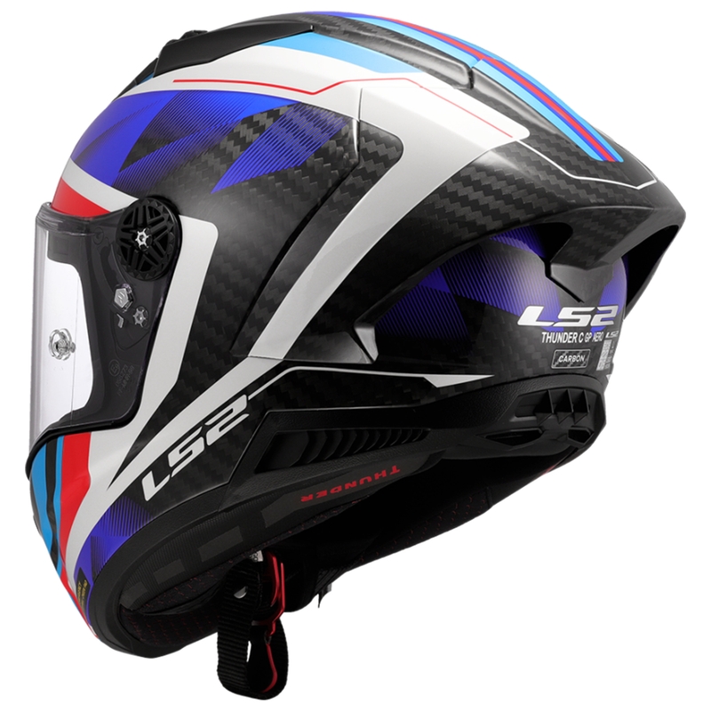 LS2 FF805 Thunder C GP Aero Raute zárt motoros bukósisak kék-piros