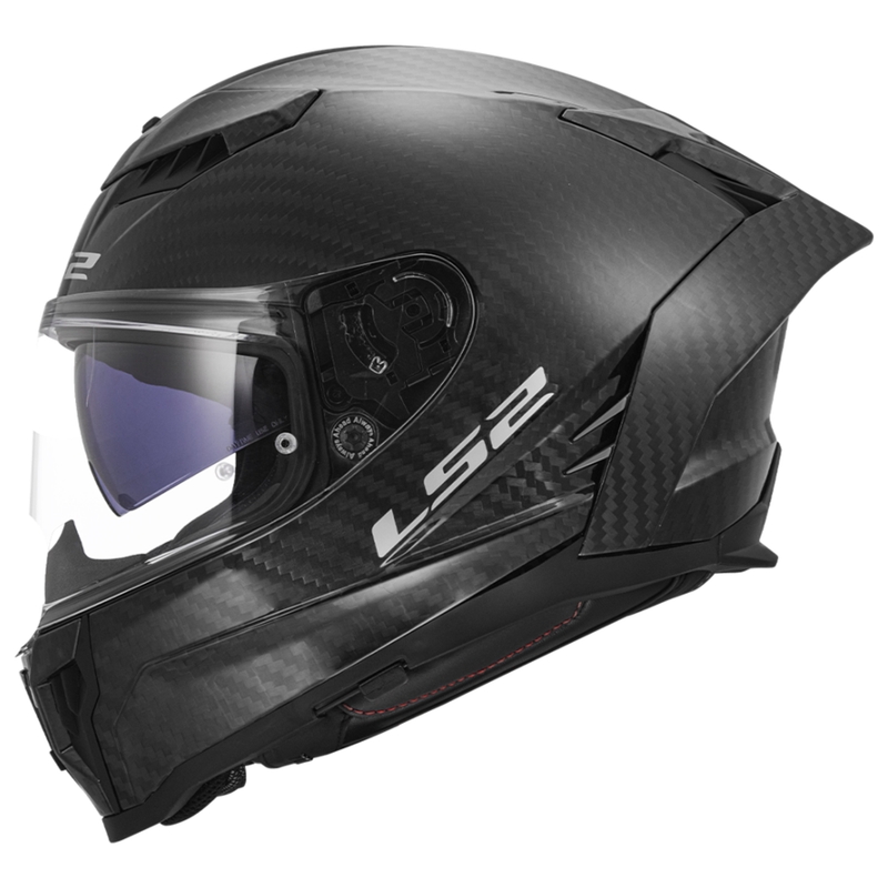 LS2 FF807 Dragon Carbon zárt motoros bukósisak matt fekete