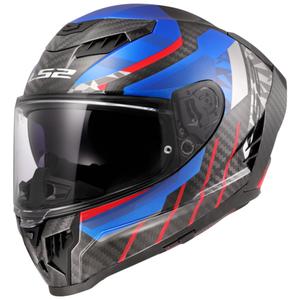 LS2 FF807 Dragon Trax zárt motoros bukósisak kék-piros