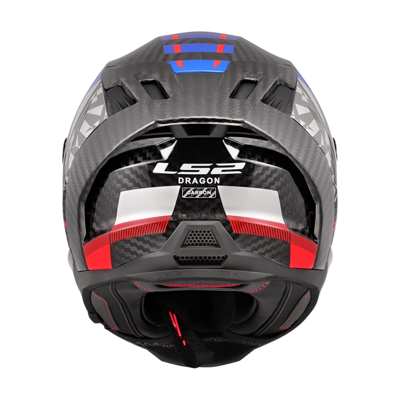 LS2 FF807 Dragon Trax zárt motoros bukósisak kék-piros