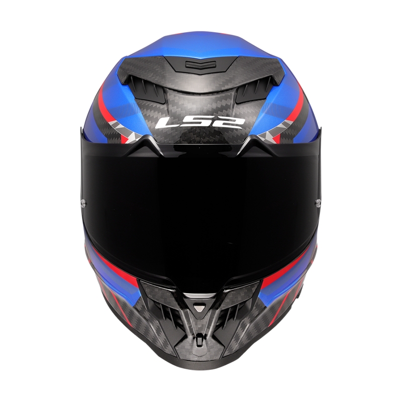 LS2 FF807 Dragon Trax zárt motoros bukósisak kék-piros