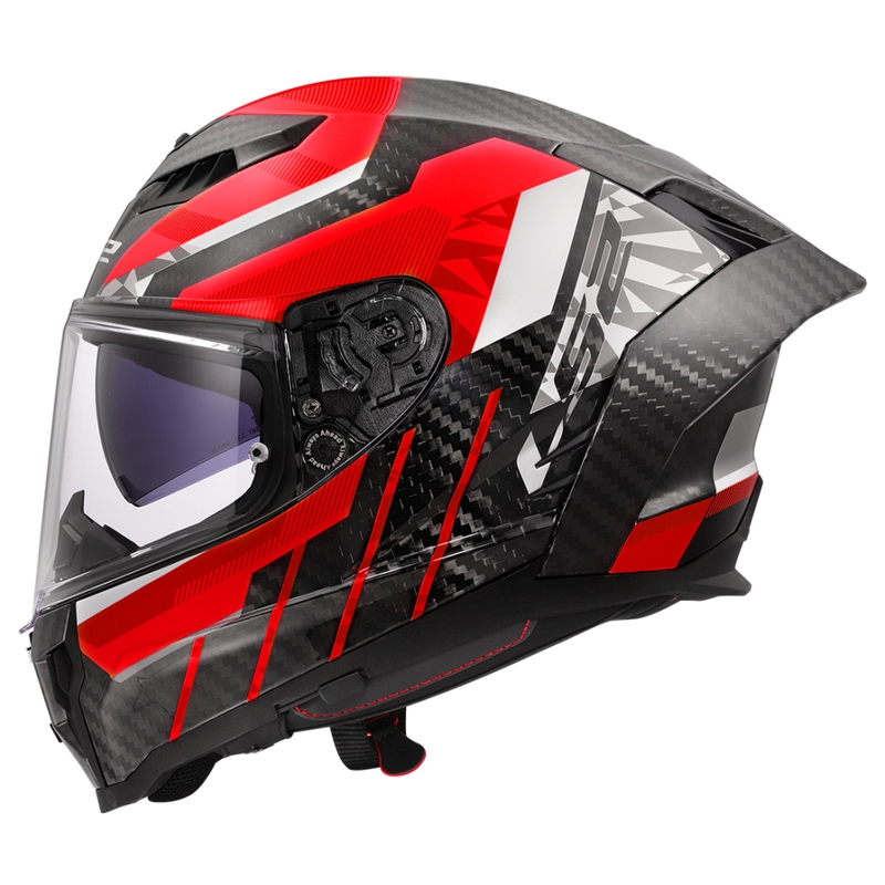 LS2 FF807 Dragon Trax zárt motoros bukósisak piros