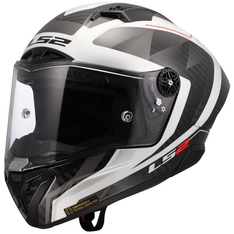 LS2 FF805 Thunder C GP Aero Raute zárt motoros bukósisak fehér-szürke