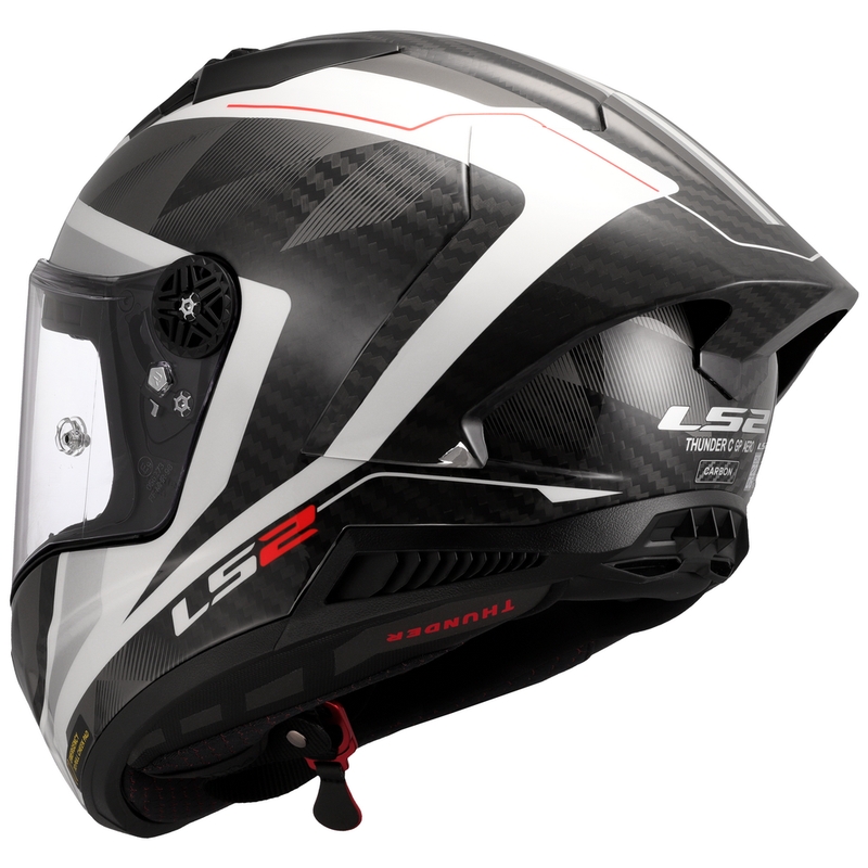LS2 FF805 Thunder C GP Aero Raute zárt motoros bukósisak fehér-szürke