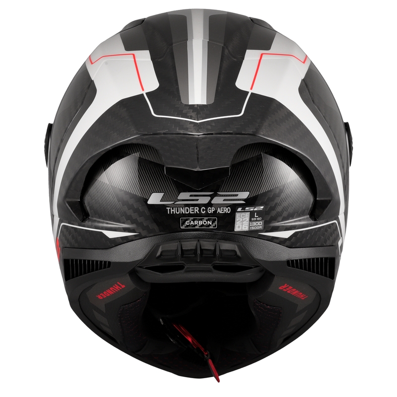 LS2 FF805 Thunder C GP Aero Raute zárt motoros bukósisak fehér-szürke