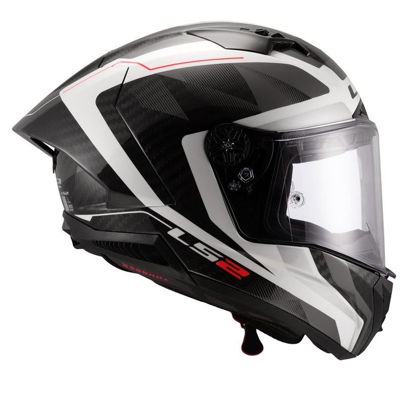 LS2 FF805 Thunder C GP Aero Raute zárt motoros bukósisak fehér-szürke