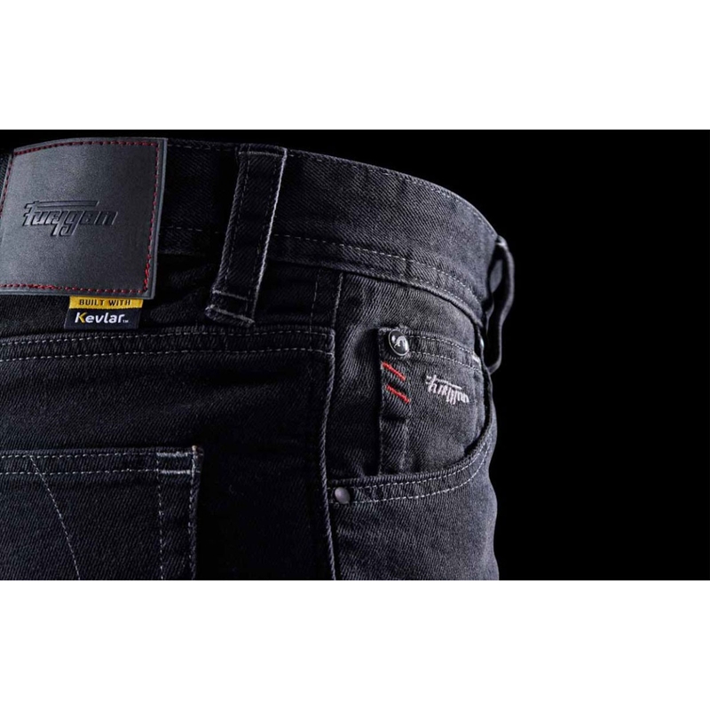 Furygan D12 X Kevlar® Straight motors farmernadrág fekete