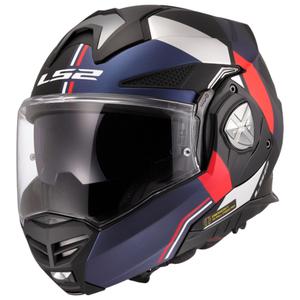 LS2 FF901 Advant X Ultra hátrahajtható állú motoros bukósisak kék-piros