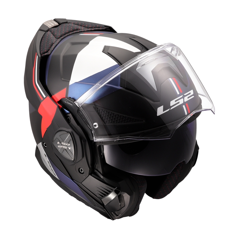 LS2 FF901 Advant X Ultra hátrahajtható állú motoros bukósisak kék-piros