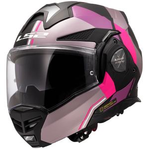 LS2 FF901 Advant X Ultra hátrahajtható állú motoros bukósisak szürke-lila