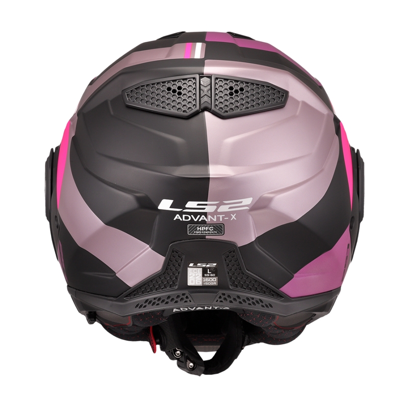 LS2 FF901 Advant X Ultra hátrahajtható állú motoros bukósisak szürke-lila