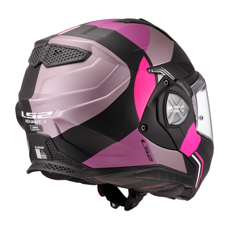 LS2 FF901 Advant X Ultra hátrahajtható állú motoros bukósisak szürke-lila