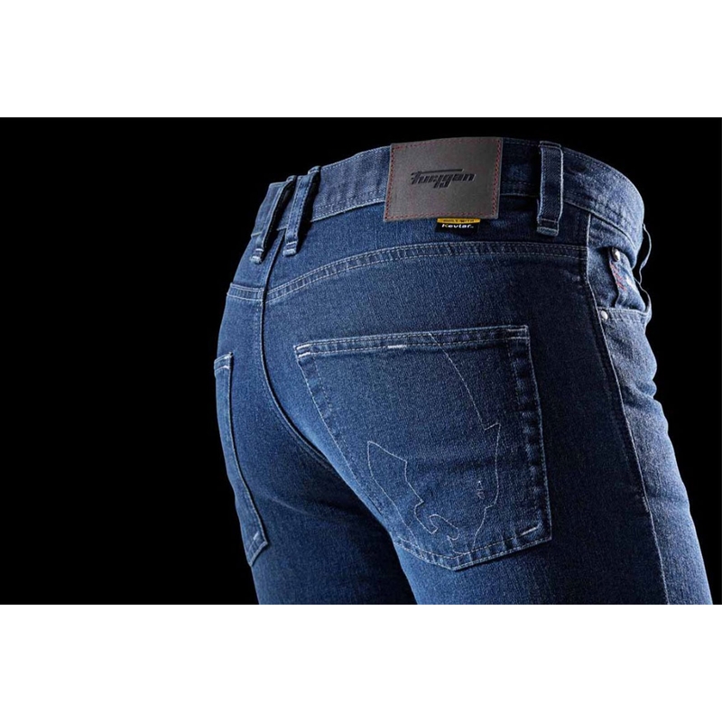 Furygan K12 X Kevlar® Straight motoros farmernadrág kék