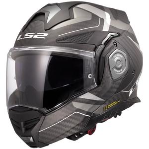 LS2 FF901 Advant X C Horizon hátrahajtható állú motoros bukósisak ezüst-szürke