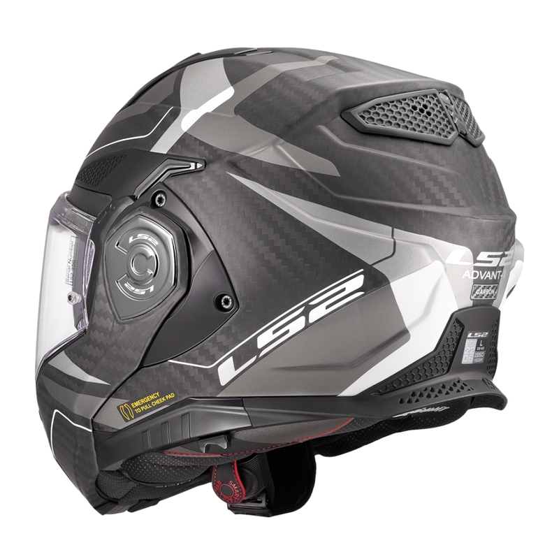 LS2 FF901 Advant X C Horizon hátrahajtható állú motoros bukósisak ezüst-szürke