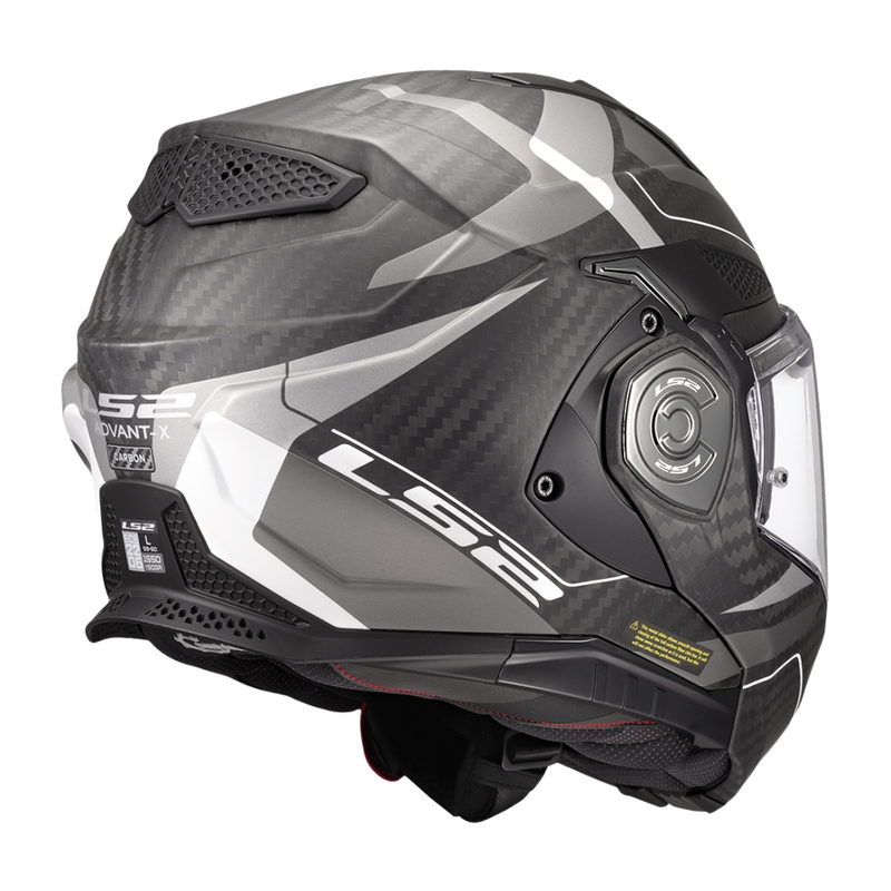 LS2 FF901 Advant X C Horizon hátrahajtható állú motoros bukósisak ezüst-szürke