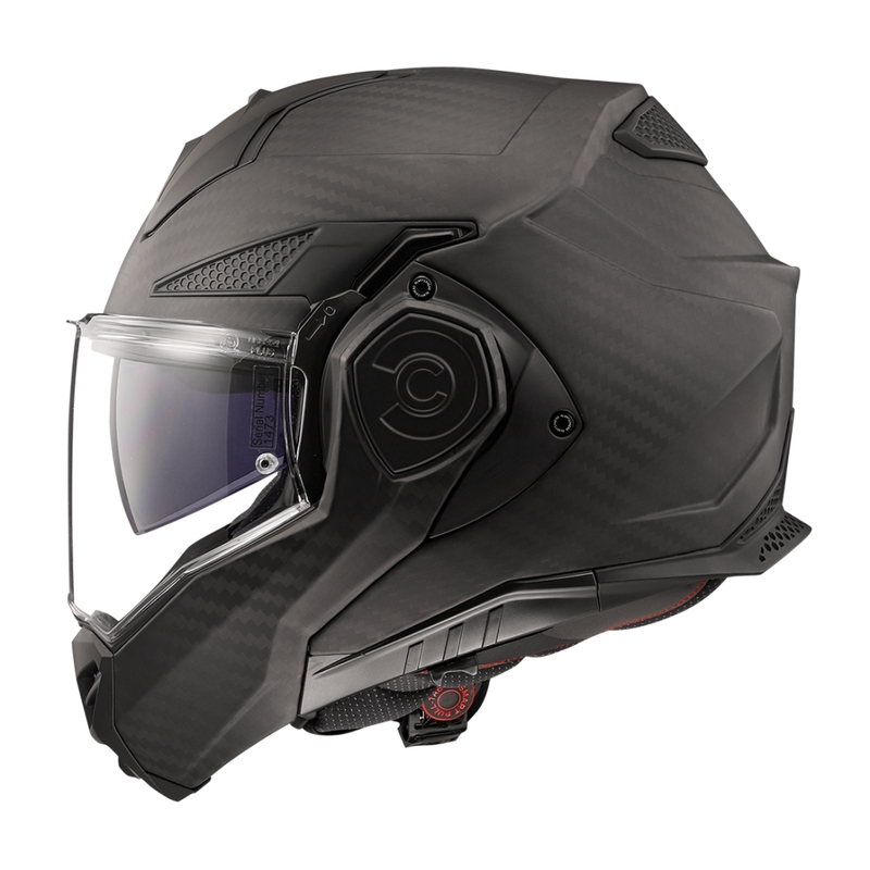 LS2 FF901 Advant X Solid Carbon hátrahajtható állú motoros bukósisak matt fekete