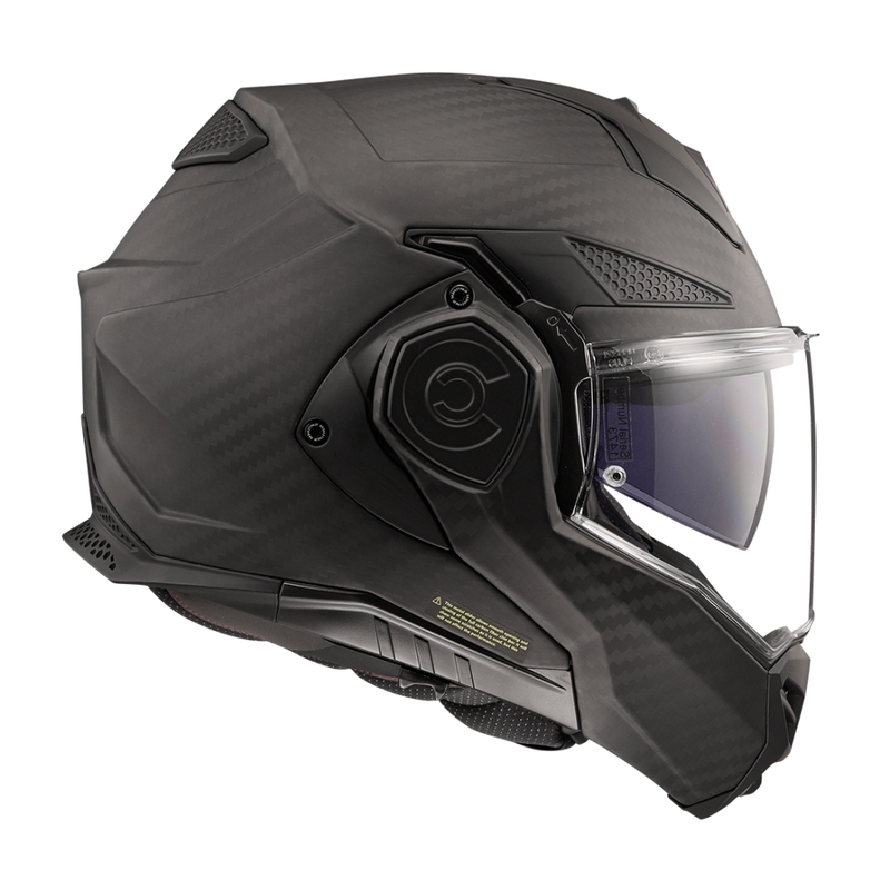 LS2 FF901 Advant X Solid Carbon hátrahajtható állú motoros bukósisak matt fekete