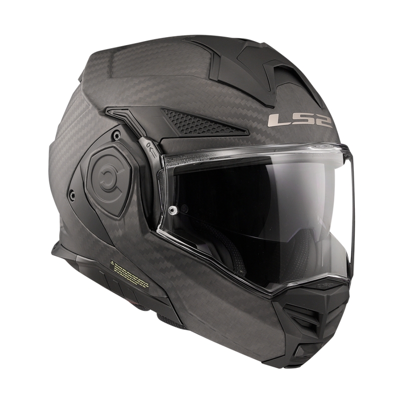 LS2 FF901 Advant X Solid Carbon hátrahajtható állú motoros bukósisak matt fekete