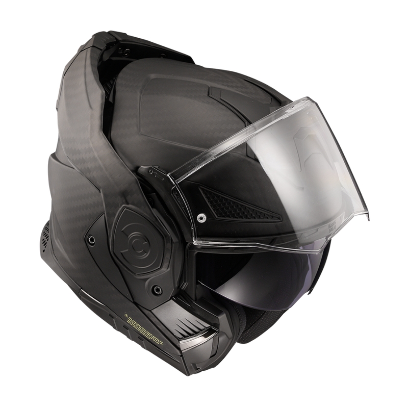 LS2 FF901 Advant X Solid Carbon hátrahajtható állú motoros bukósisak matt fekete